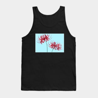 Red Spider Lily Lycoris Recoil Anime Fanart Lycoris Radiata Death Flower In Anime Gift Tank Top